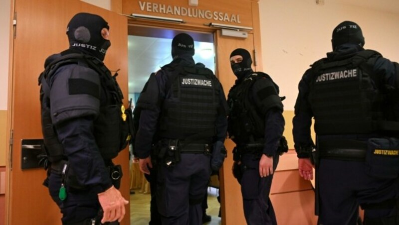 Das Verfahren am Straflandesgericht in Wien fand unter hohen Sicherheitsvorkehrungen statt. (Bild: APA)