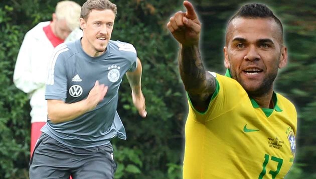 Max Kruse und Dani Alves (Bild: AFP , krone.at-grafik)