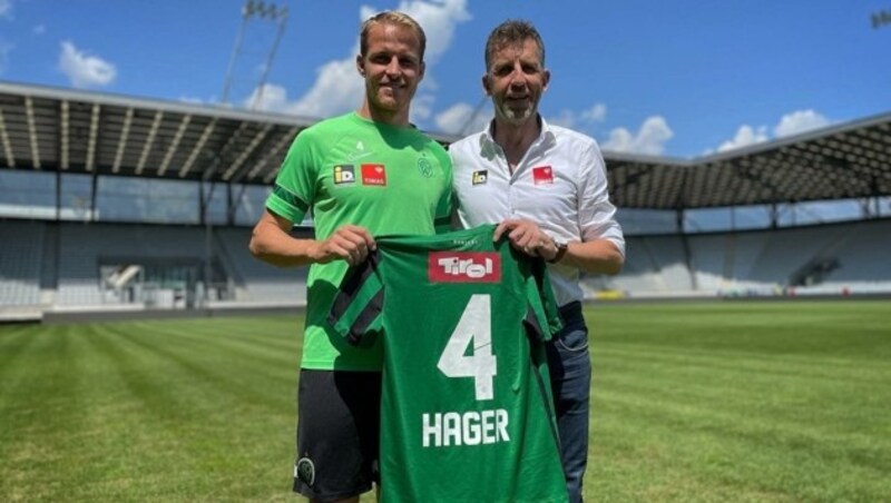 Rechtzeitig vor dem Start in die 2. Liga holte Wacker mit dem Innsbrucker Stefan Hager noch einen Verteidiger. (Bild: FCW/Zorzi)
