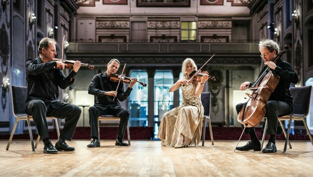 Das Haydn Quartett tritt im August gleich mehrmals im Schloss Esterházy in Eisenstadt auf. (Bild: Lennard Lindner)