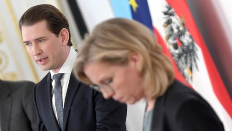 Beim Thema Klimaschutz gehen die Meinungen von Kanzler Kurz (ÖVP) und Umweltministerin Gewessler (Grüne) auseinander. (Bild: APA/ROLAND SCHLAGER)