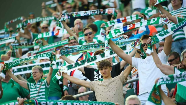 Die Rapid-Fans dürfen sich im Europacup auf Wisla Krakau als ersten Gegner einstellen ... (Bild: GEPA pictures)