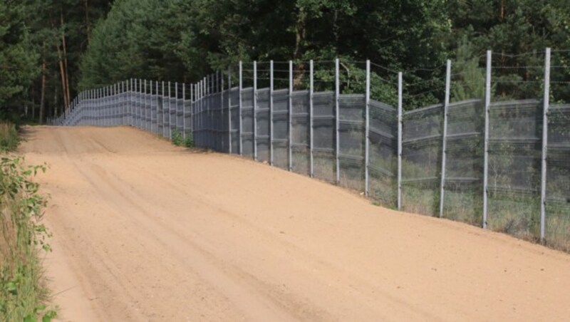 Litauen errichtet einen 550 Kilometer langen Grenzzaun zu Weißrussland. (Bild: AFP/Petras Malukas)