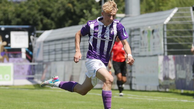 Raffael Kogler zeigte bei seinem Debüt in der Regionalliga auf. (Bild: krugfoto/Krug Daniel sen.)