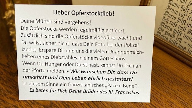 Die Basilika Frauenkirchen wird immer wieder von Dieben heimgesucht. Nun versucht man an deren Gewissen zu appellieren. (Bild: Thomas Lackner/ Basilika Frk)