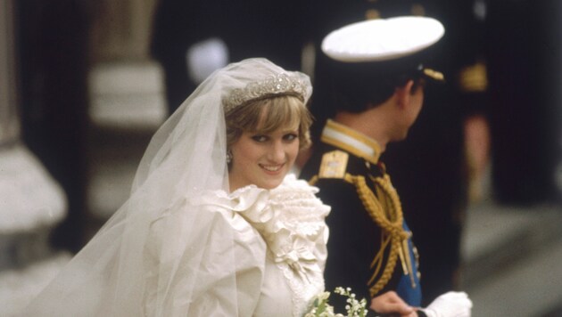 Prinzessin Diana an ihrem Hochzeitstag (Bild: Illustrated London News Ltd / Mary Evans / picturedesk.com)