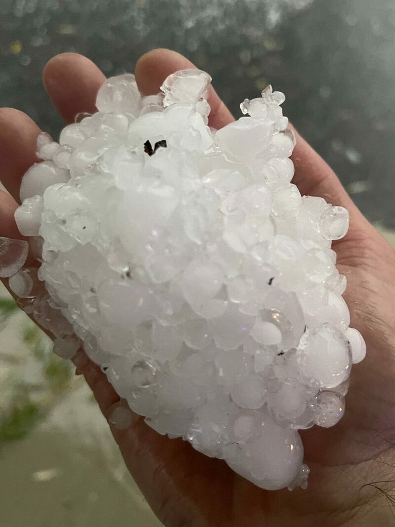 Hagel auch im Bezirk Graz-Umgebung (Bild: Robert Tauschmann)