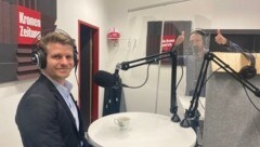 Patrick Schliefnig zu Gast im „Krone“-Podcaststudio (Bild: Kleinrath)