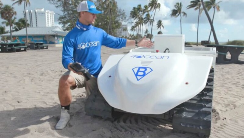 Derzeit wird der Bebot an einigen Stränden Floridas getestet. (Bild: 4ocean.com)