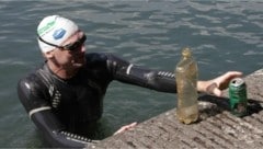 Der Chemieprofessor Andreas Fath schwimmt vom Schwarzwald bis zum Schwarzen Meer. (Bild: Cleandanube)