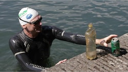 Der Chemieprofessor Andreas Fath schwimmt vom Schwarzwald bis zum Schwarzen Meer. (Bild: Cleandanube)