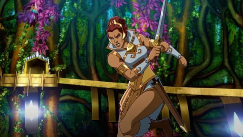 Die Hauptrolle in der neuen He-Man-Serie auf Netflix spielt He-Mans Gefährtin Teela. (Bild: Netflix)