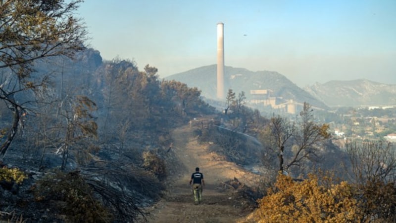 Das Kohlekraftwerk Kemerkoy nahe der Ägäis-Küste bei Bodrum (Bild: APA/AFP/Yasin Akgul)