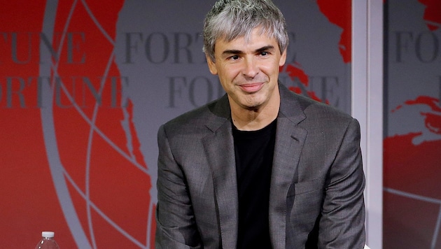 Larry Page hat gemeinsam mit Sergey Brin am 7. September 1998 den Prototyp der Suchmaschine Google online gestellt. Heute ist er 116 Milliarden US-Dollar schwer. (Bild: ASSOCIATED PRESS)