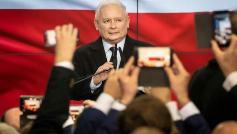 Jaroslaw Kaczynski (Bild: APA/AFP/Wojtek RADWANSKI)