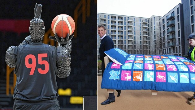 Basketball-Roboter sorgten bei den Olympischen Spielen für Staunen - genauso wie die gewöhnungsbedürftigen Betten. (Bild: Dave Poultney/Handout)