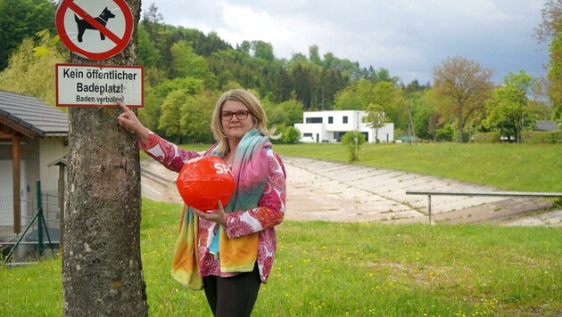 Vizebürgermeisterin Ines Mirlacher (SP) ärgert das Badeverbot. (Bild: ZVG)