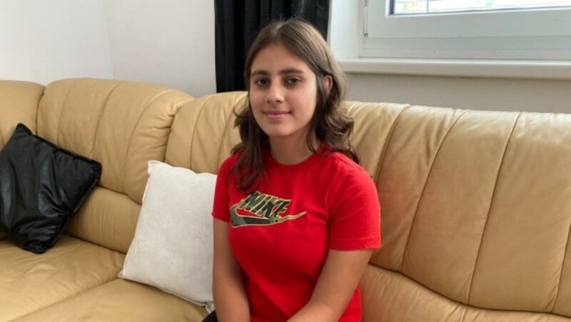 Sahar Al-Dusake (15) stellte sich mutig dem Feuer entgegen. (Bild: Peter Kleinrath)