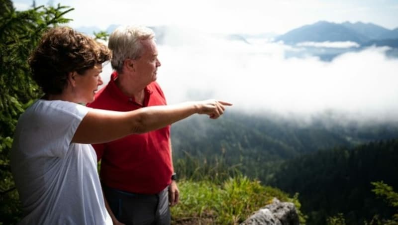 SPÖ-Chefin Pamela Rendi-Wagner und der steirische SPÖ-Chef und Landeshauptmann-Stellvertreter Anton Lang (Bild: SPÖ STEIERMARK/PATRICK NEVES)