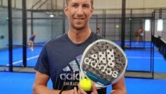 Marc Janko im Padeldome in Wien-Erdberg - am Dienstag ist er ab 20 Uhr als Experte im Champions League Play-off Salzburg vs. Kopenhagen auf Sky Sport Austria im Einsatz. (Bild: Zwefo)