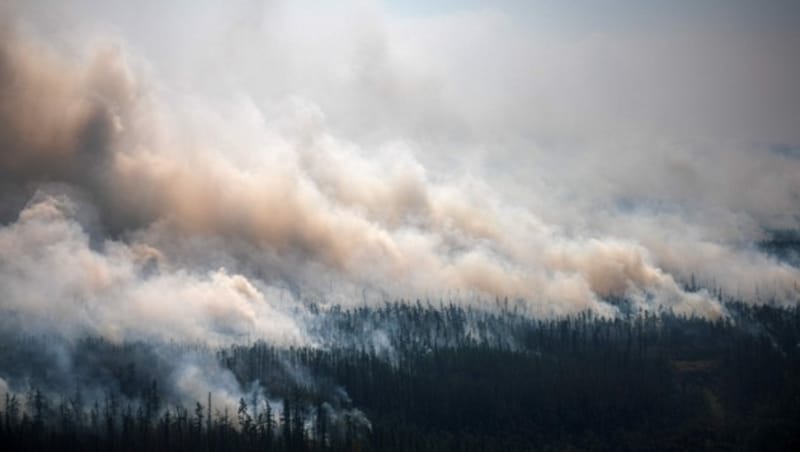 Die Brände haben bereits unvorstellbare Ausmaße angenommen. (Bild: AFP/Dimitar DILKOFF)