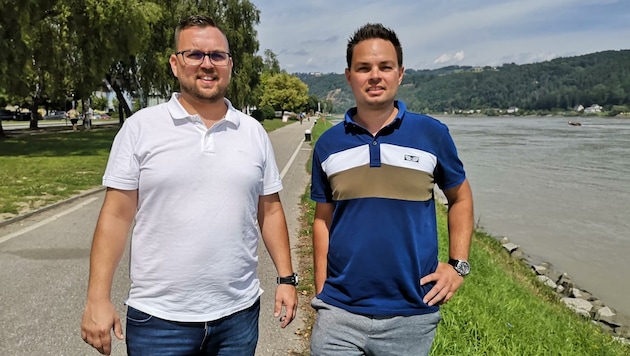 Patrick (34, links) und Benjamin Böck (33) aus Landshaag (Bild: Zvg)