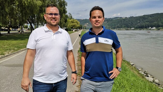Patrick (34, links) und Benjamin Böck (33) aus Landshaag (Bild: Zvg)