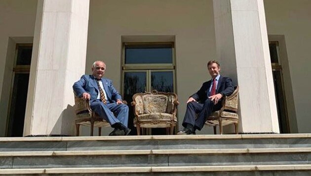 Levan Dzhagaryan und Simon Shercliff, die Botschafter Russlands und Großbritanniens im Iran (Bild: twitter.com)