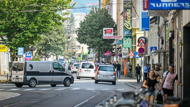 Die Hauptstraße in Urfahr (Bild: Alexander Schwarzl)