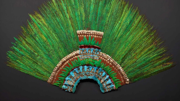 The famous Aztec feather crown is causing tensions between Mexico and Austria. Vice-Chancellor Kogler's ministry has reacted soberly to recent accusations. (Bild: KHM-Museumsverband)