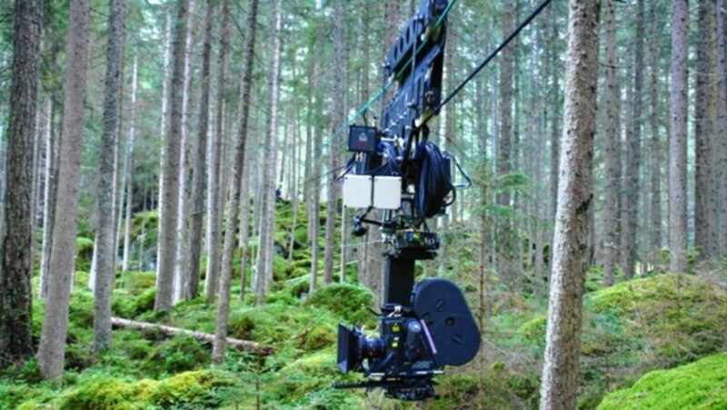 Leos CableCam in Aktion (Bild: Leo Baumgartner)