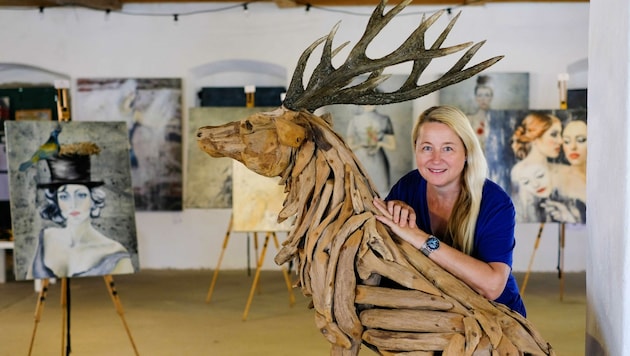 Manuela Eibensteiner, bekannte Künstlerin aus Freistadt (Bild: Einöder Horst)