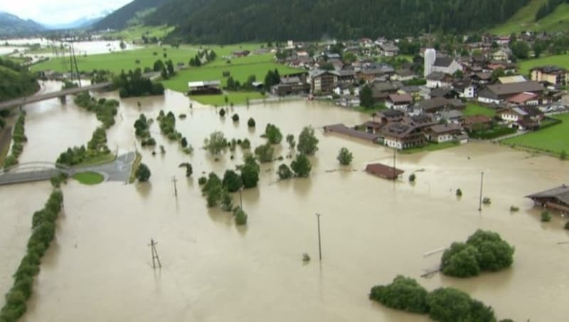 Das Juli-Hochwasser traf mehrere Oberpinzgauer Gemeinden schwer (Bild: Land Salzburg)