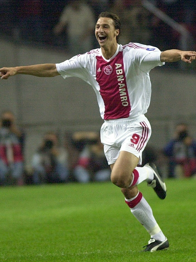 Zlatan Ibrahimovic im Jahr 2002 im Ajax-Dress (Bild: AFP)