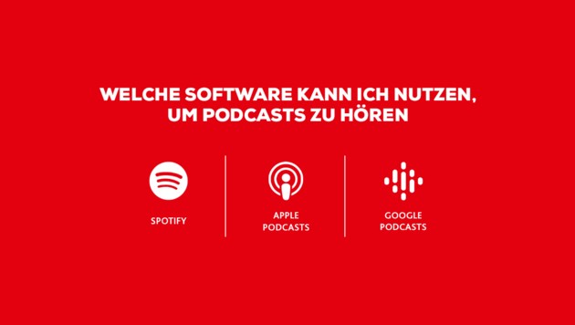 Podcasts können auf vielen unterschiedlichen Plattformen gehört werden. (Bild: Kronen Zeitung)