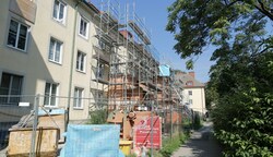 Seit sechs Jahren ist die Wohnhausanlage eine Baustelle, weitere drei kommen noch dazu (Bild: Bartel Gerhard)