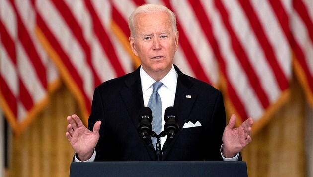 Doch wie Donald Trump: US-Präsident Joe Biden (Bild: AFP)