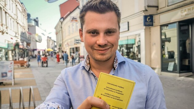 VP-Klubobmann Florian Krumböck fordert Impfangebote auf den beliebtesten Plätzen: „St. Pölten liegt bei der Impfquote landesweit nur auf dem 363. Platz.“ (Bild: VP St. Pölten)