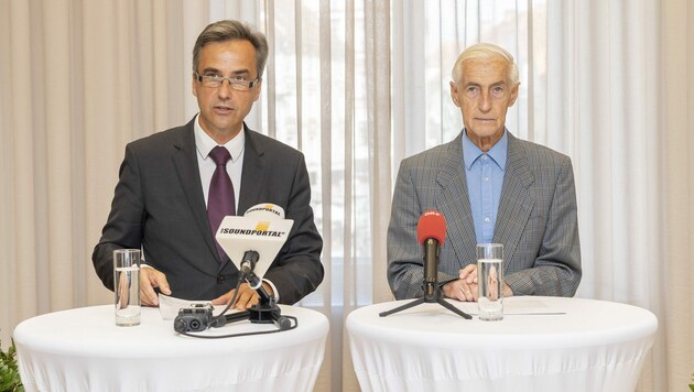 Siegfried Nagl (ÖVP) und Altbürgermeister Alfred Stingl (SPÖ) (Bild: Foto Fischer)