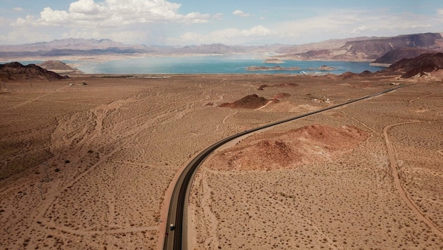 Der Lake Mead ist so stark zusammengeschrumpft wie nie zuvor. Eine direkte Folge des Klimawandels. (Bild: AFP)