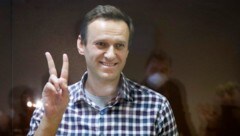 Alexej Nawalny im Februar vor einem Moskauer Gericht (Bild: AP)