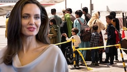 Hollywood-Star und UNHCR-Sonderbotschafterin Angelina Jolie hat die Art und Weise des Rückzugs der USA aus Afghanistan scharf kritisiert. (Bild: AP/Staff Sgt. Victor Mancilla/U.S. Marine Corps, AP, Krone KREATIV)