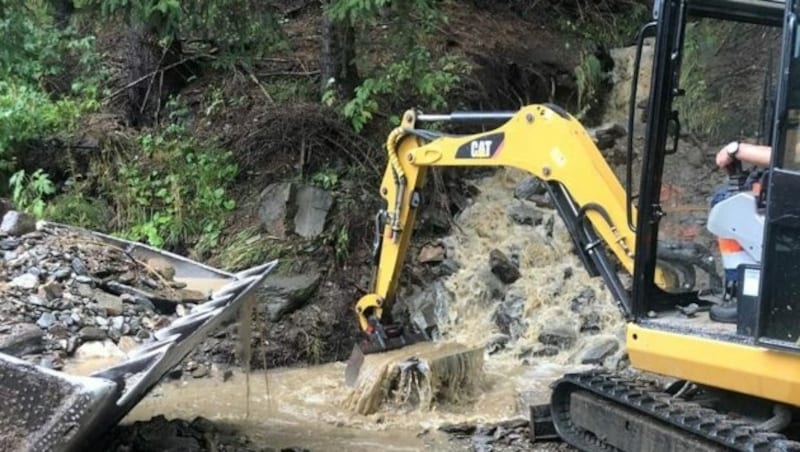 Die Bagger hatten viel zu tun. (Bild: OBM d.V. Walter Horn)