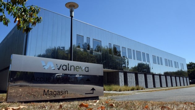 Der Unternehmenssitz der Valneva-Gruppe im französischen Saint-Herblain in der Nähe von Nantes in Westfrankreich (Bild: AFP)