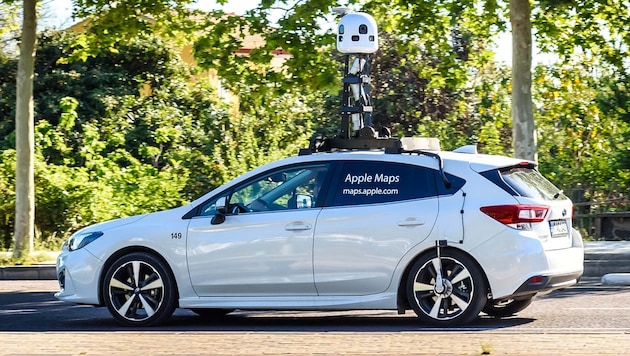 Autos mit Hightech-Kameraaufbauten digitalisieren in den kommenden Wochen für Apple einige Regionen Österreichs. (Bild: stock.adobe.com)