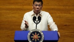 Rodrigo Duterte (Bild: LISA MARIE DAVID / POOL / AFP)