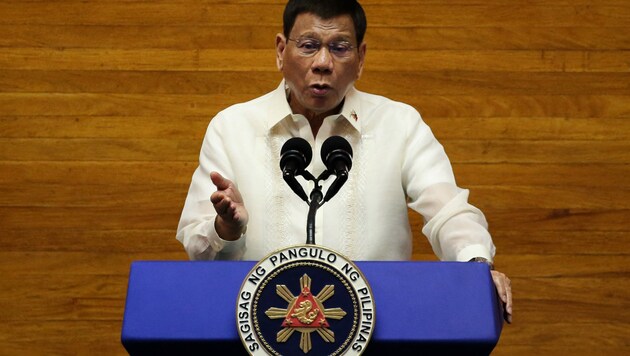 Rodrigo Duterte (Bild: LISA MARIE DAVID / POOL / AFP)