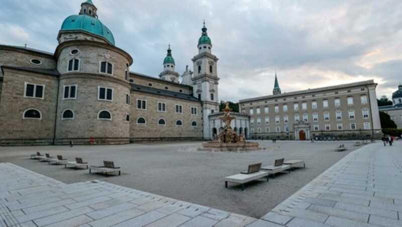 So sieht der Residenzplatz zurzeit aus. (Bild: Tschepp Markus)