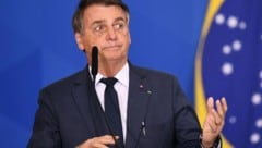 Der scheidende brasilianische Präsident Jair Bolsonaro (Bild: AFP)