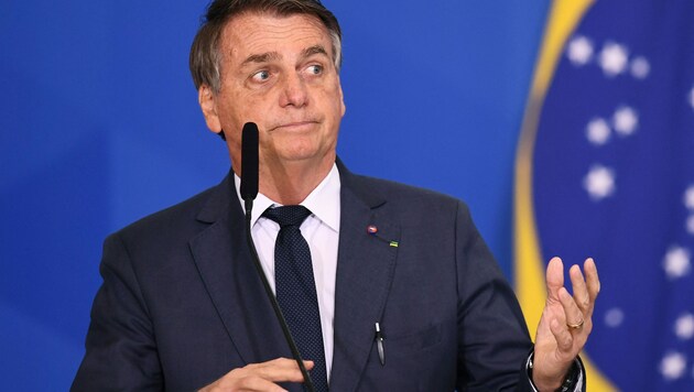 Der scheidende brasilianische Präsident Jair Bolsonaro (Bild: AFP)